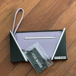 New Steve Madden Lavender Wallet Wristlet in Box